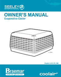 front page of braemer evaporative cooling owners manual PDF