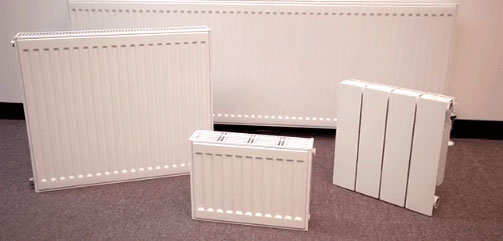 variety of different size and shaped hydronic wall panels from mercury heating and cooling