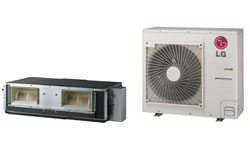 image of LG's indoor and external Mid Static Duct with the model number B24AWYNGMD/B24AWYUGMD