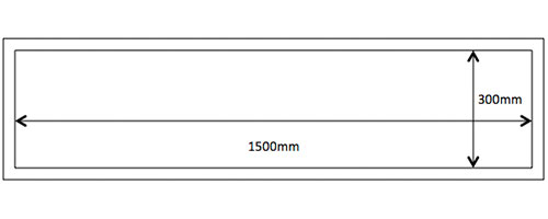 dimensions for Escea DX1500 Indoor Fireplace (gas)