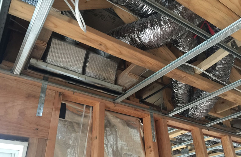 Airsmart Small Ducted System in a Flat Roof of a Townhouse in Carrum