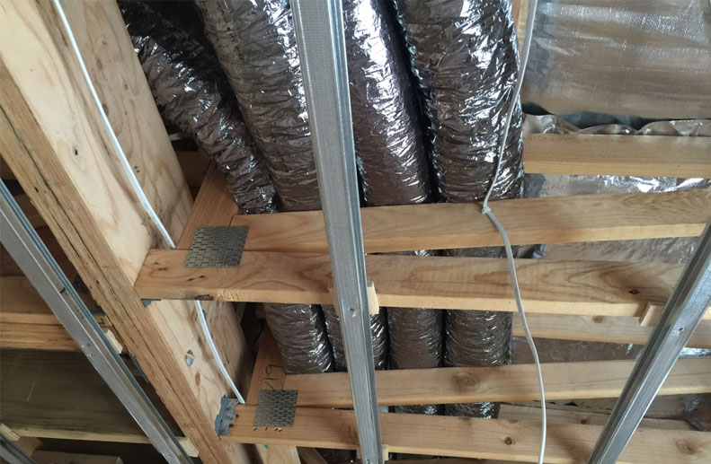 Airsmart Small Ducted System in a Flat Roof of a Townhouse in Carrum