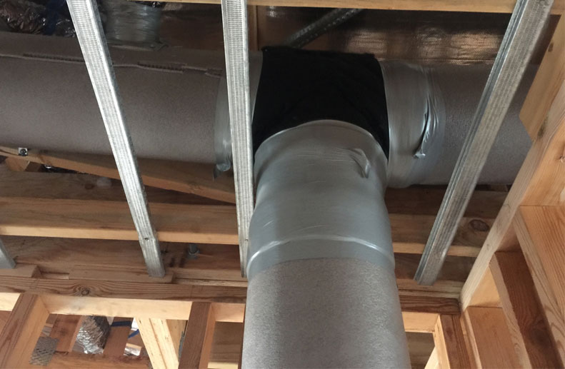 Airsmart Small Ducted System in a Flat Roof of a Townhouse in Carrum