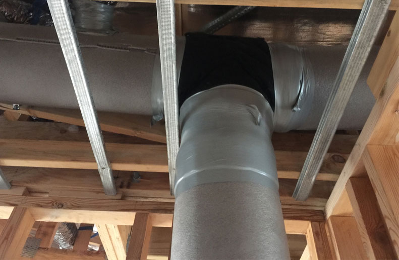 Airsmart Small Ducted System in a Flat Roof of a Townhouse in Carrum