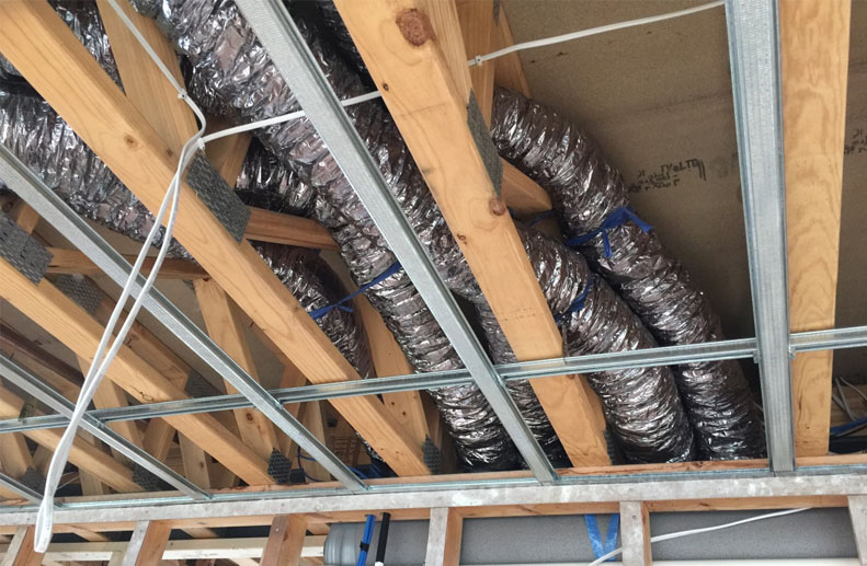 Airsmart Small Ducted System in Flat Roof of a Carrum Townhouse