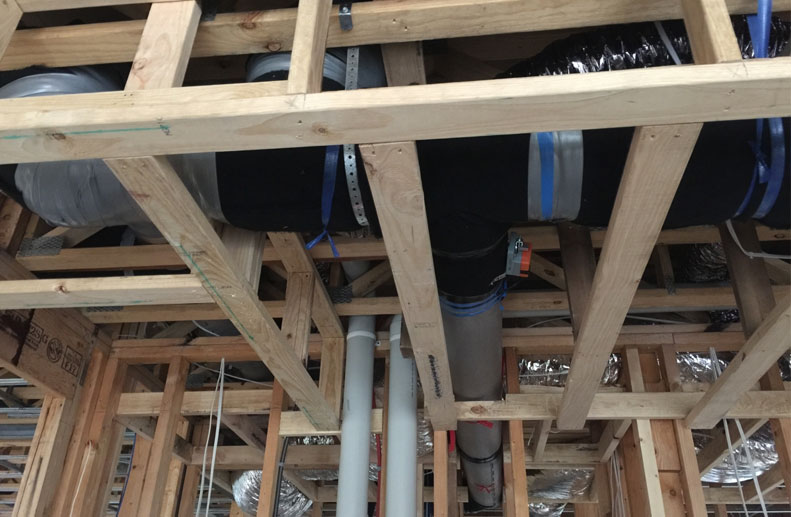 Airsmart Small Ducted System in a Flat Roof of a Townhouse in Carrum