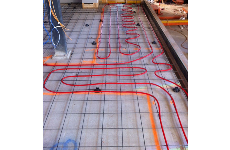 Hydronic In Slab Rehau Pipe in Moonee Ponds