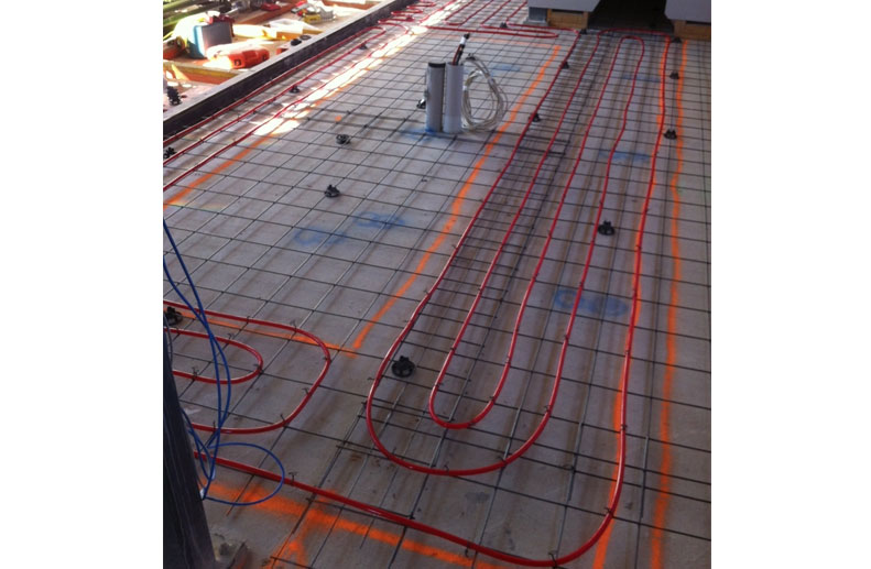 Hydronic In Slab Rehau Pipe in Moonee Ponds